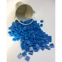 Petit Seau Emaux Gris-Bleu : Tesselle 1x1cm.