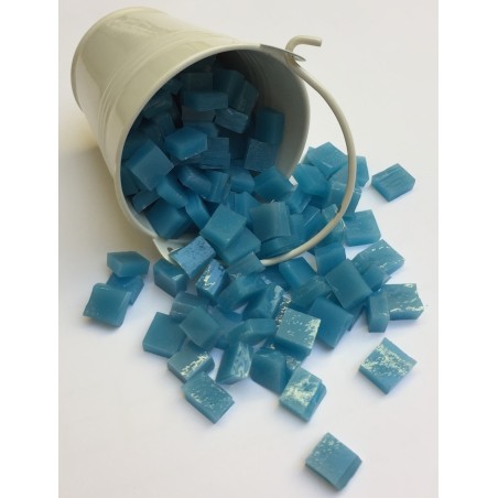 Petit Seau Emaux Bleu Turquoise : Tesselle 1x1cm.