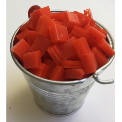 Petit Seau Emaux Rouge Orange : Tesselle 1x1cm.