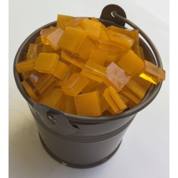 Grand Seau Emaux Jaune Orange : Tesselle 1x1cm.