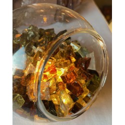 Lampe Globe - Gris, Maron, Orange