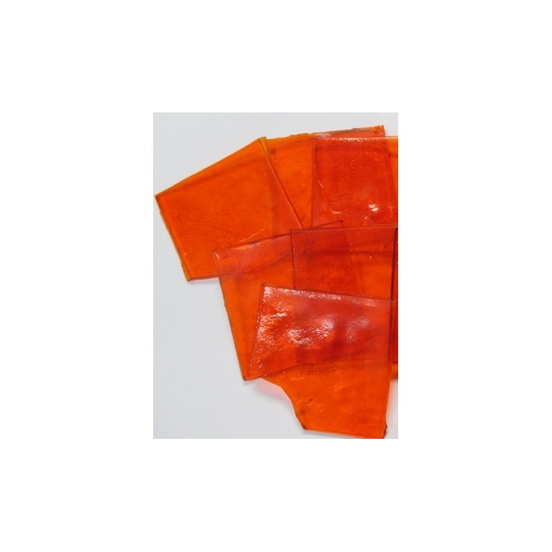 Emaux-Orange Foncé-Tansparent-1/2 Kilo-Tout venant