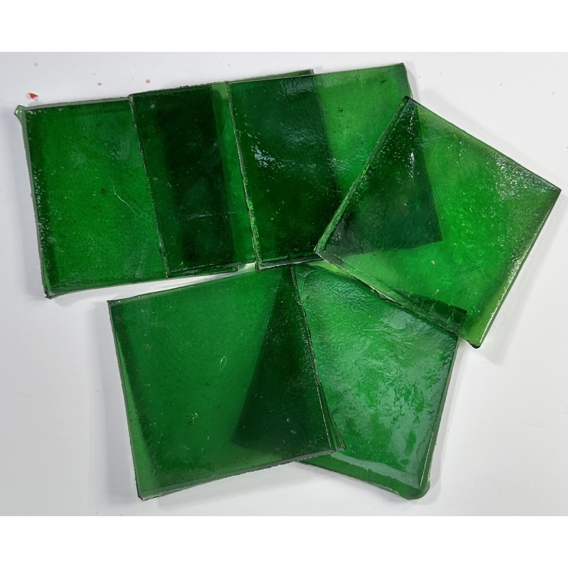 Emaux-Vert-Tansparent-Lot de 6