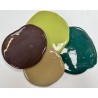 Lot de Galettes Marron - Beige - Vert