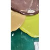 Lot de Galettes Marron - Beige - Vert