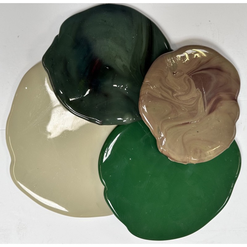 Lot de Galettes Marron - Vert - Gris Lot de Galettes Marron - Vert - Gris