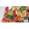 Vrac de Dalles de Verre - Tansparent 1Kg : Cube 2x2cm.