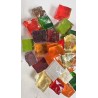 Vrac de Dalles de Verre - Tansparent 500g : Cube 2x2cm.