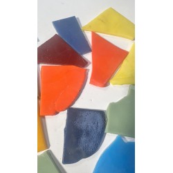 Lot de Chutes d'Emaux - Tons Divers