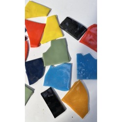 Lot de Chutes d'Emaux - Tons Divers