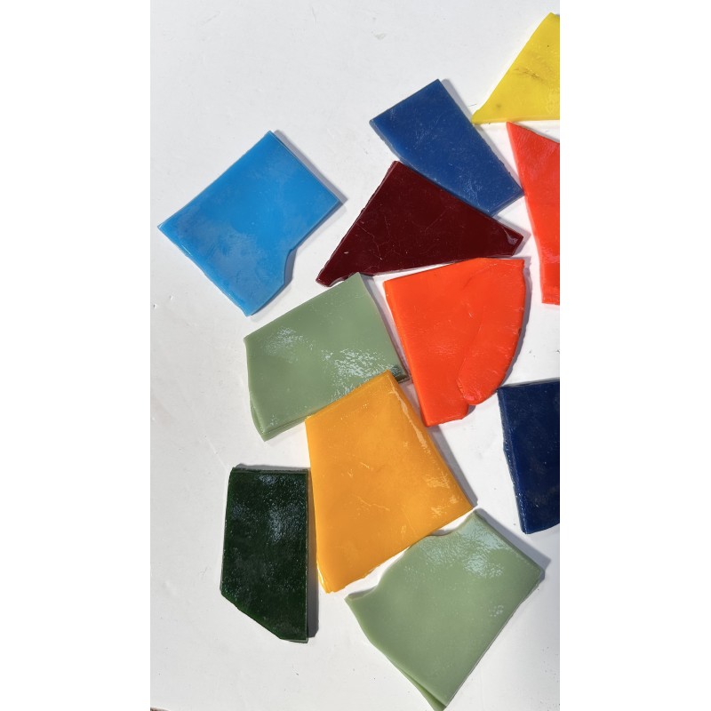 Lot de Chutes d'Emaux - Tons Divers