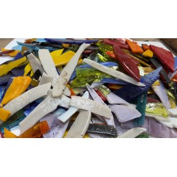 Lot de Chutes d'Emaux - Tons Divers