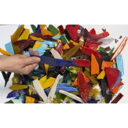 Lot de Chutes d'Emaux - Tons Divers