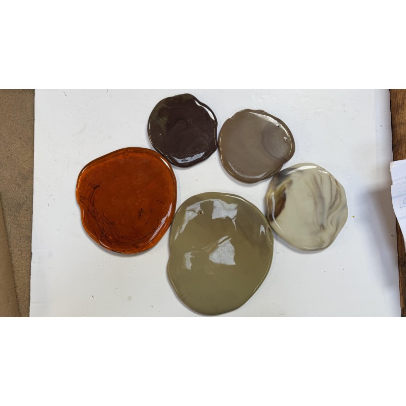 Lot de Galettes Marron beige