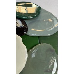 Lot de Galettes Vert-Blanc-Gris