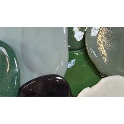 Lot de Galettes Vert-Blanc-Gris