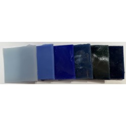 Emaux - Multi Bleus - Lot de 6