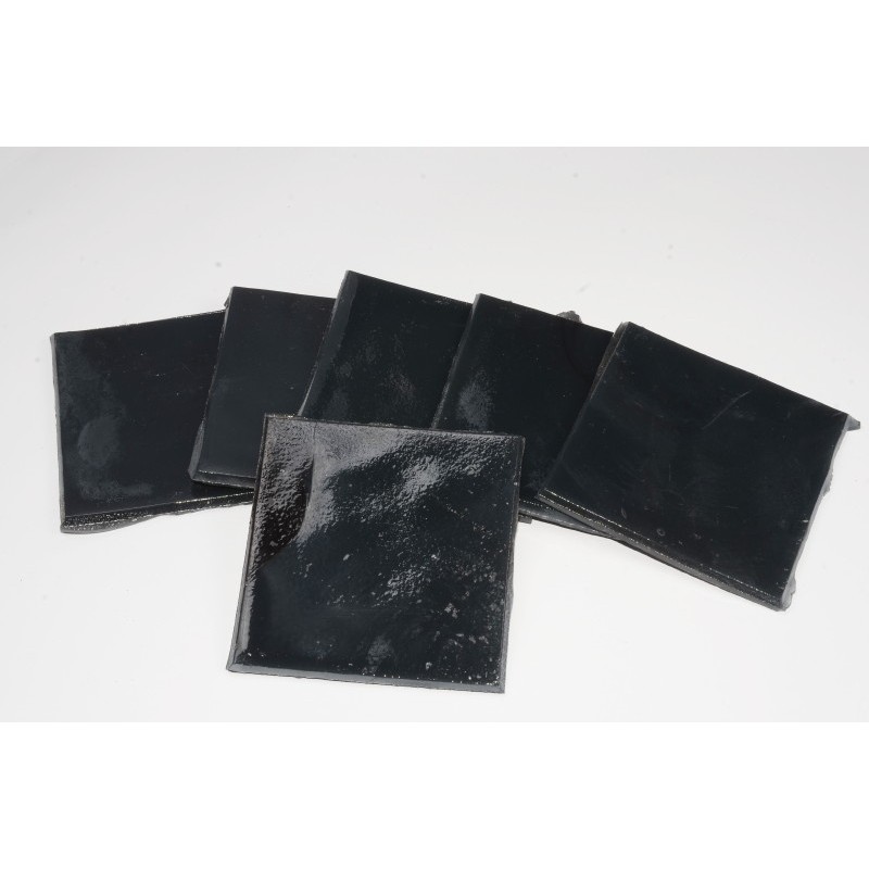 Emaux-Anthracite-Lot de 6