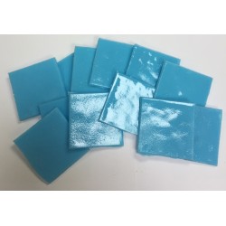 Emaux-Bleu Turquoise Clair Moyen-1 Kilo-Carré