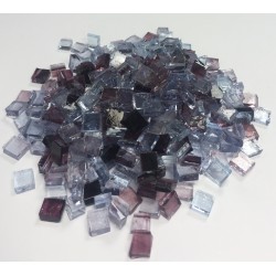 Vrac d'émaux Bleu Violet 400g : Tesselle 1x1cm.