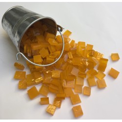 Mini Seau Emaux Jaune Orange : Tesselle 1x1cm.