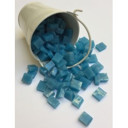 Mini Seau Emaux Bleu Vert : Tesselle 1x1cm.