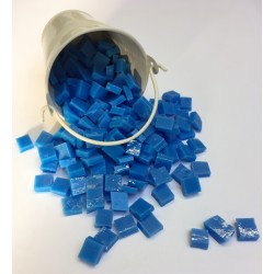 Mini Seau Emaux Bleu Turquoise : Tesselle 1x1cm.