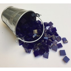 Mini Seau Emaux Bleu Foncé : Tesselle 1x1cm.