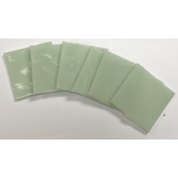 Emaux-Blanc Vert Opaline-Lot de 6