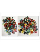Vrac d'émaux (Tesselles de 1x1cm) : Multicolore